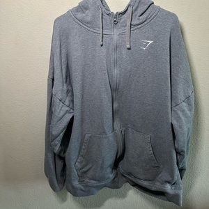 Gym Shark Grey zip up hoodie!